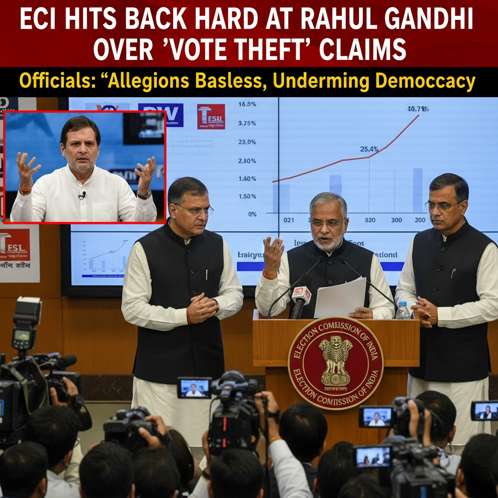 'झूठे और निराधार आरोप...' वोट चोरी विवाद पर चुनाव आयोग